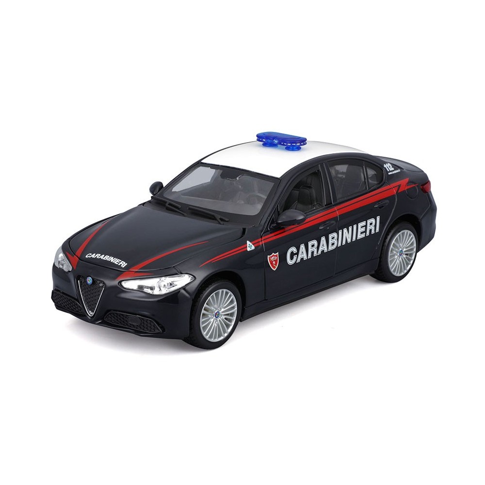 BBURAGO ALFA ROMEO GIULIA CARABINIERI DIE CAST METAL 1/24 MODEL KIT MODEL REPLICA