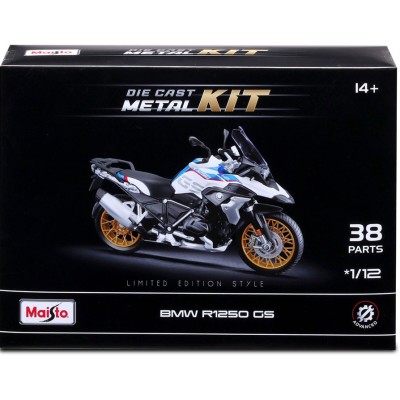 MAISTO BMW R1250 GS DIE CAST METAL 1/12 MODEL KIT MODEL REPLICA