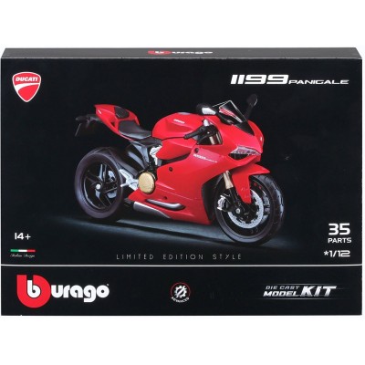BBURAGO DUCATI 1199 PANIGALE DIE CAST METAL 1/12 MODEL KIT MODEL REPLICA