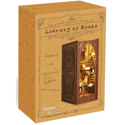 BOOK NOOK LIBRARY OF BOOKS MINI DIORAMA