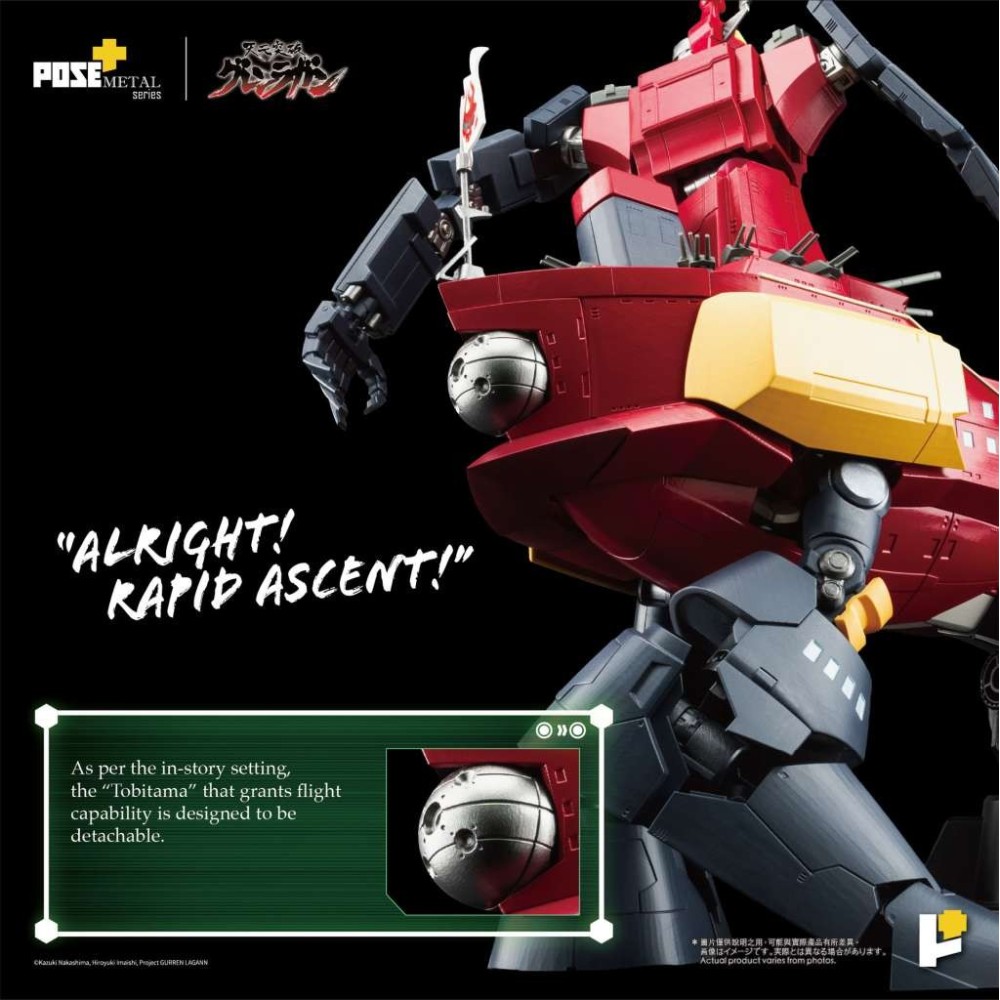 TENGEN TOPPA GURREN LAGAN POSE + METAL SERIES DAI-GURREN ACTION FIGURE TOYNAMI