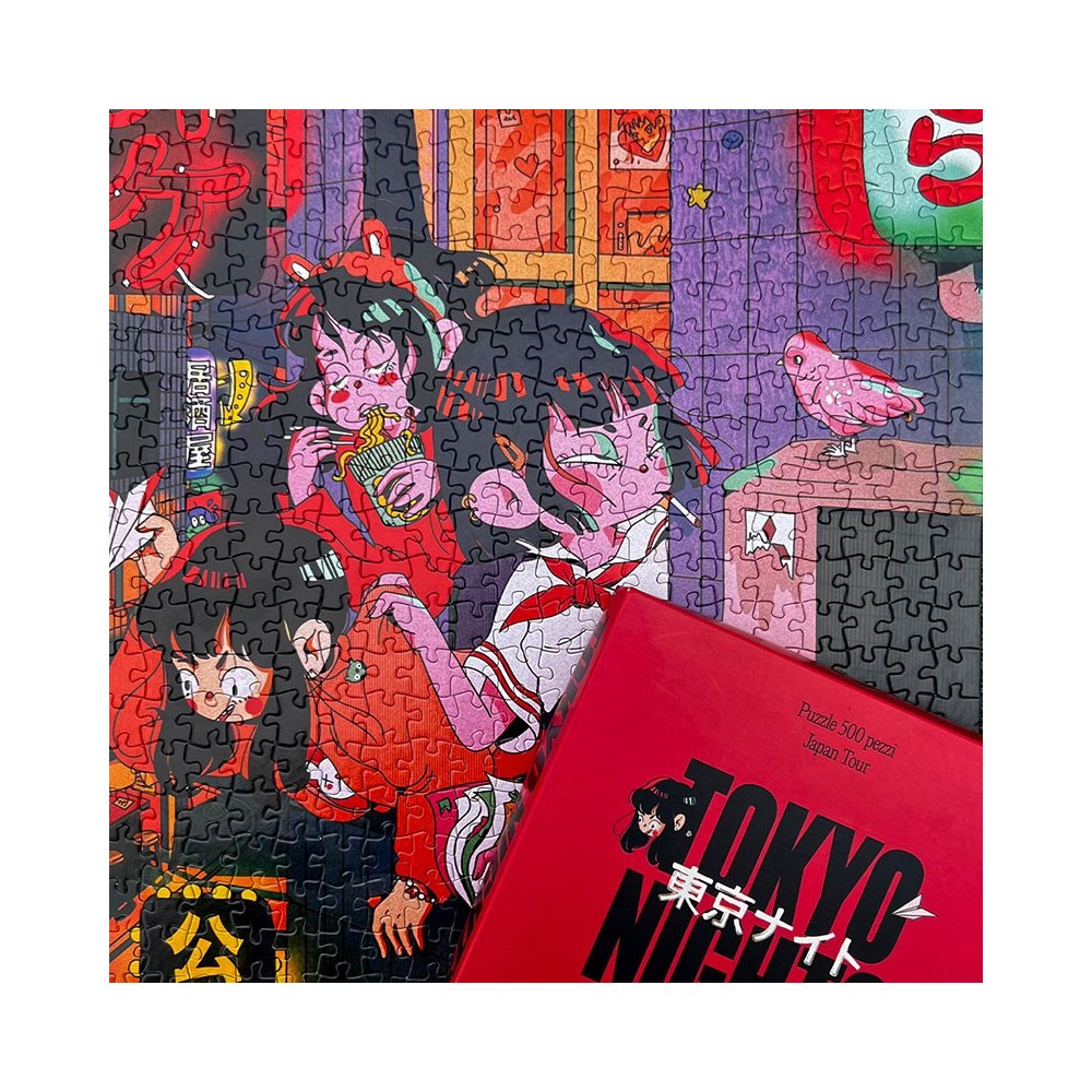 JAPAN TOUR TOKYO NIGHTS BY POLINA ALEKSEENKO 500 PEZZI PUZZLE