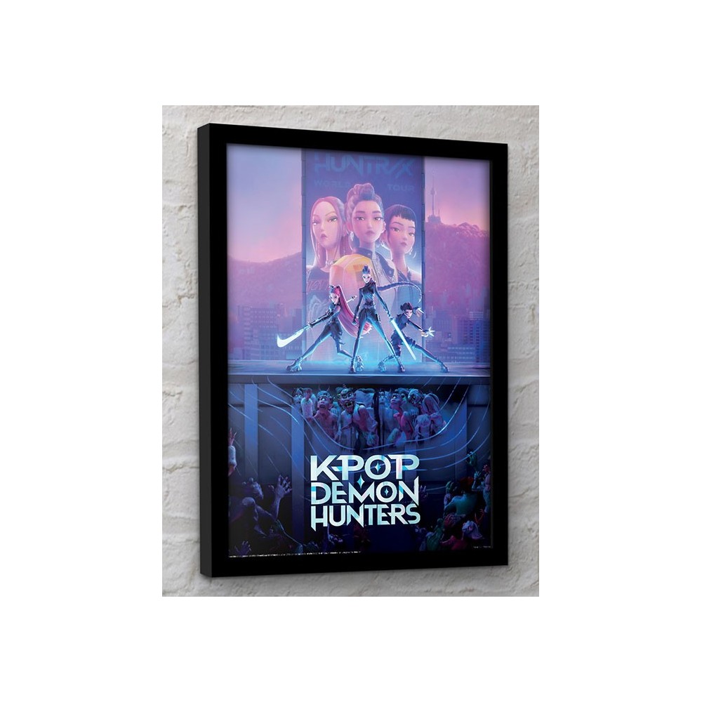 KPOP DEMON HUNTERS QUADRO COLLECTOR PRINT 30X40CM PYRAMID INTERNATIONAL
