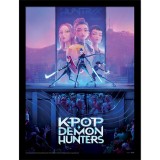 KPOP DEMON HUNTERS QUADRO COLLECTOR PRINT 30X40CM PYRAMID INTERNATIONAL