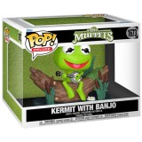 FUNKO FUNKO POP! THE MUPPETS KERMIT WITH BANJO DELUXE BOBBLE HEAD KNOCKER FIGURE
