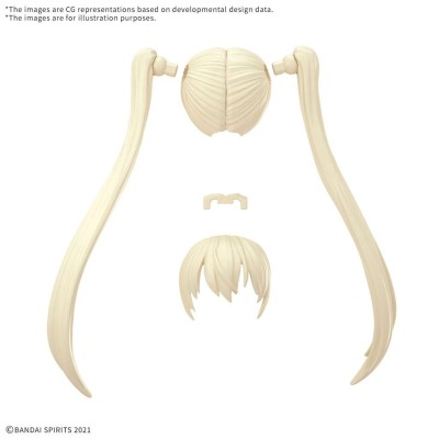 30MS OPTION HAIR STYLE PARTS SET 13 MODEL KIT BANDAI