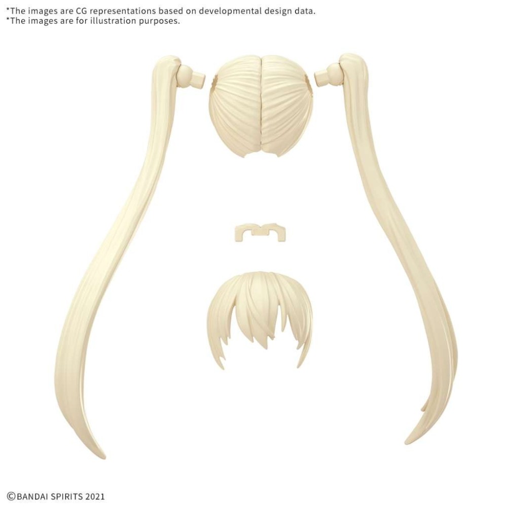BANDAI 30MS OPTION HAIR STYLE PARTS SET 13 ALL 4 TYPES MODEL KIT