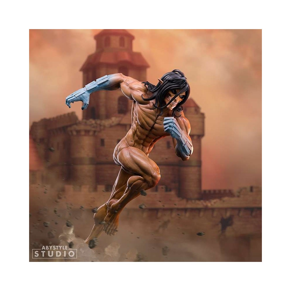 L'ATTACCO DEI GIGANTI EREN TITAN FORM SUPER FIGURE COLLECTION STATUA ABYSTYLE