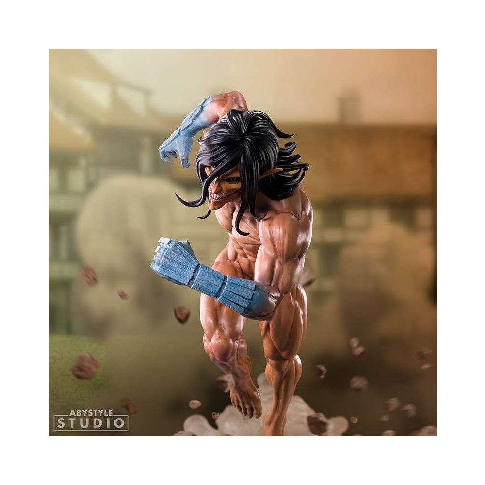 L'ATTACCO DEI GIGANTI EREN TITAN FORM SUPER FIGURE COLLECTION STATUA ABYSTYLE