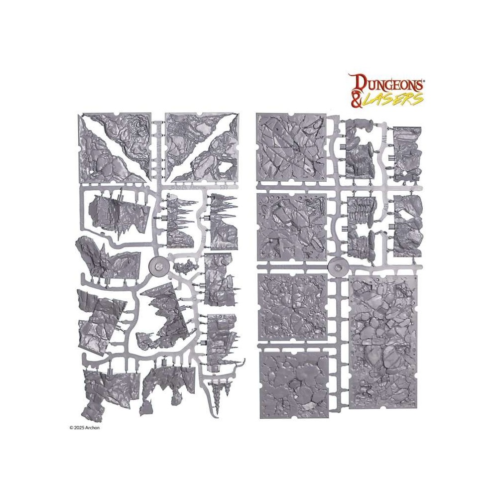 ARCHON STUDIO DUNGEONS AND LASERS ROCKY CAVE UNPAINTED SET