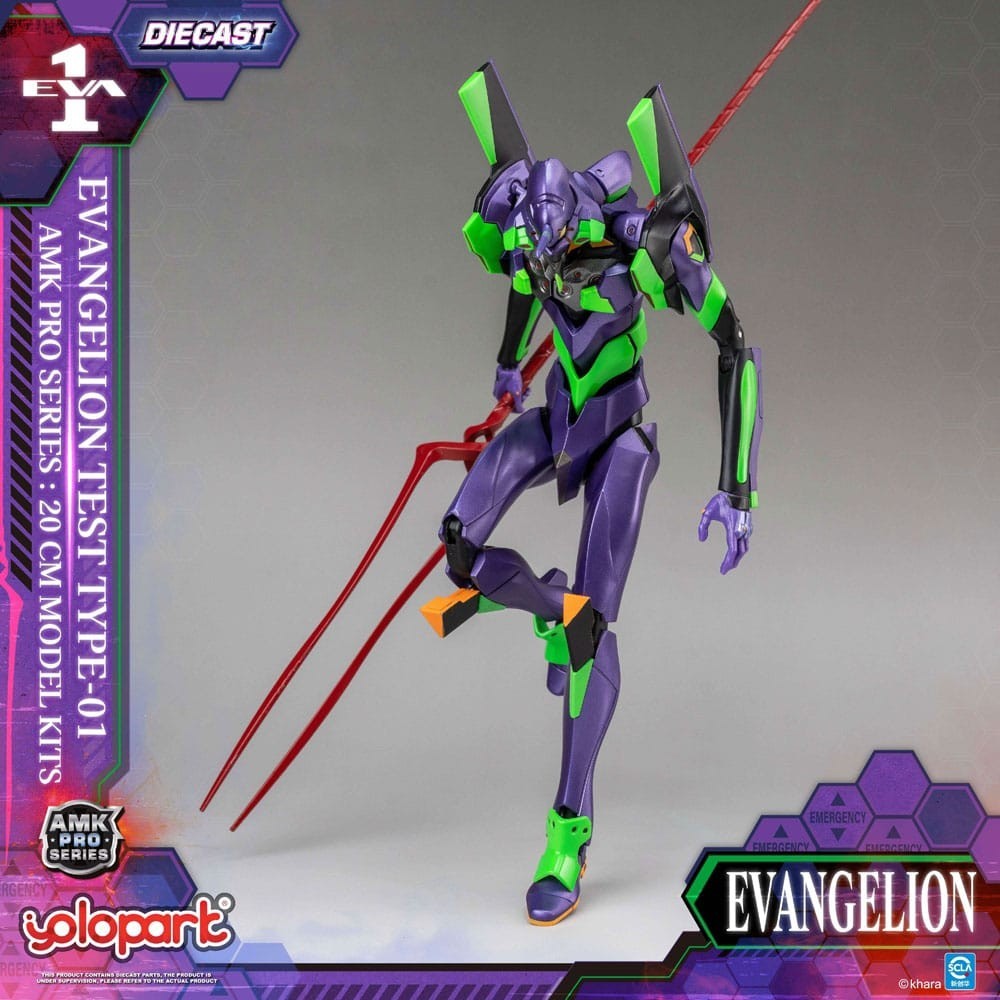 YOLOPARK NEON GENESIS EVANGELION EVA-01 AMK PRO SERIES MODEL KIT ACTION FIGURE