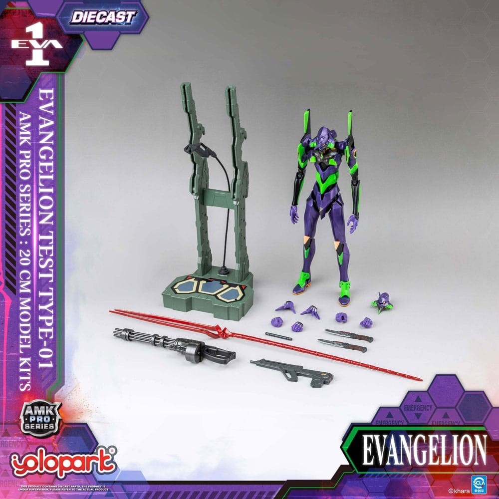 YOLOPARK NEON GENESIS EVANGELION EVA-01 AMK PRO SERIES MODEL KIT ACTION FIGURE