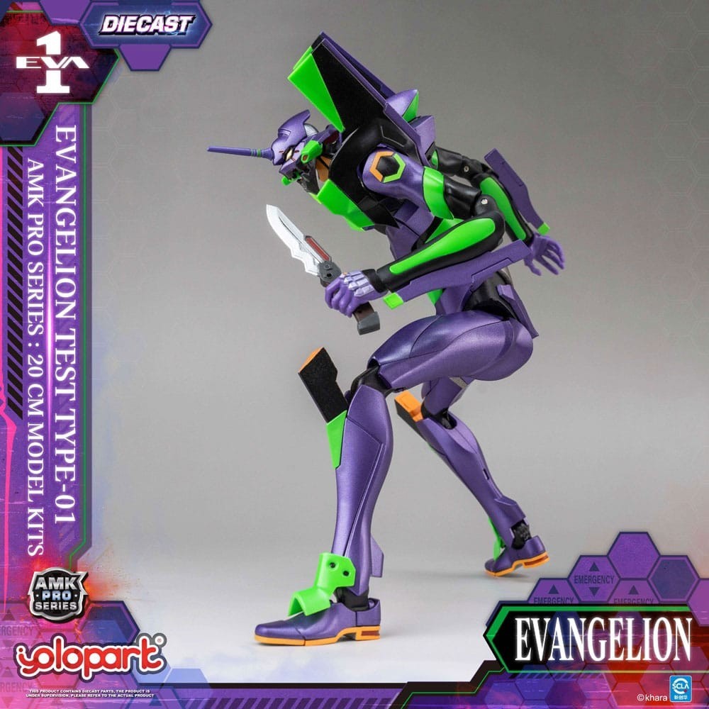 YOLOPARK NEON GENESIS EVANGELION EVA-01 AMK PRO SERIES MODEL KIT ACTION FIGURE