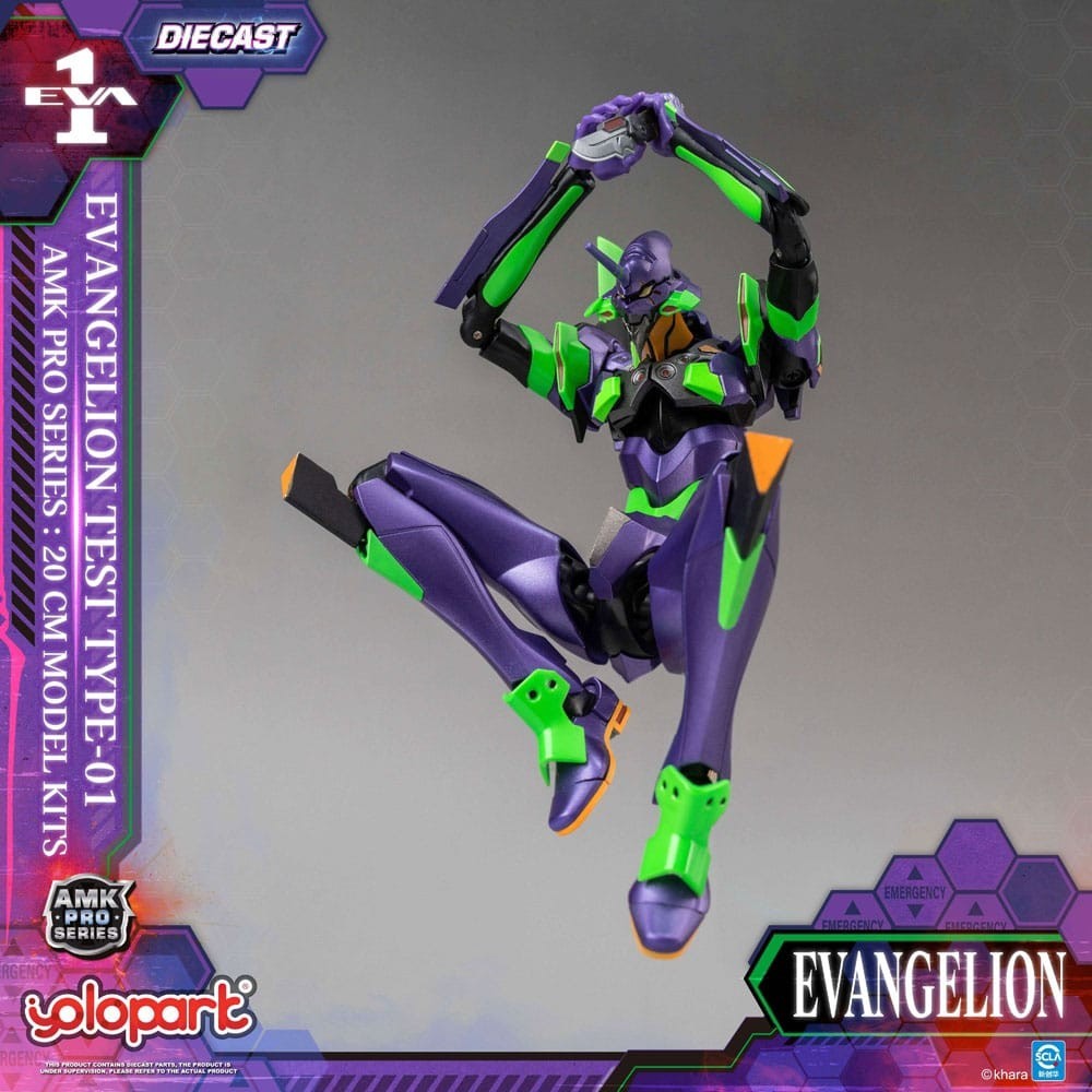 YOLOPARK NEON GENESIS EVANGELION EVA-01 AMK PRO SERIES MODEL KIT ACTION FIGURE