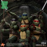 TEENAGE MUTANT NINJA TURTLES 1990 MOVIE SET 4X ONE:12 COLLECTIVE ACTION FIGURE MEZCO TOYS