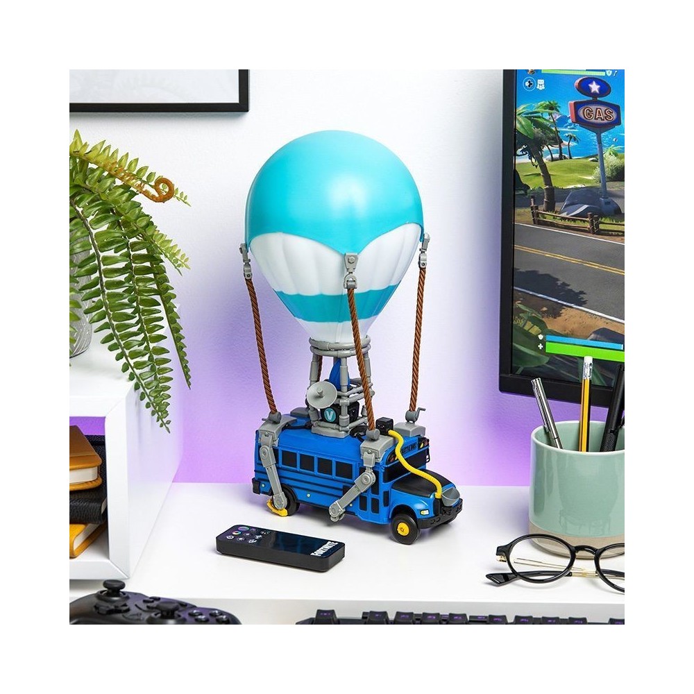 FORTNITE BATTLE BUS LIGHT LAMPADA 30CM FIGURE PALADONE PRODUCTS