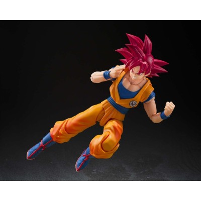 DRAGON BALL SUPER SAIYAN GOD SON GOKU GOD AURA S.H. FIGUARTS ACTION FIGURE BANDAI