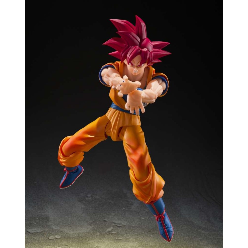 DRAGON BALL SUPER SAIYAN GOD SON GOKU GOD AURA S.H. FIGUARTS ACTION FIGURE BANDAI