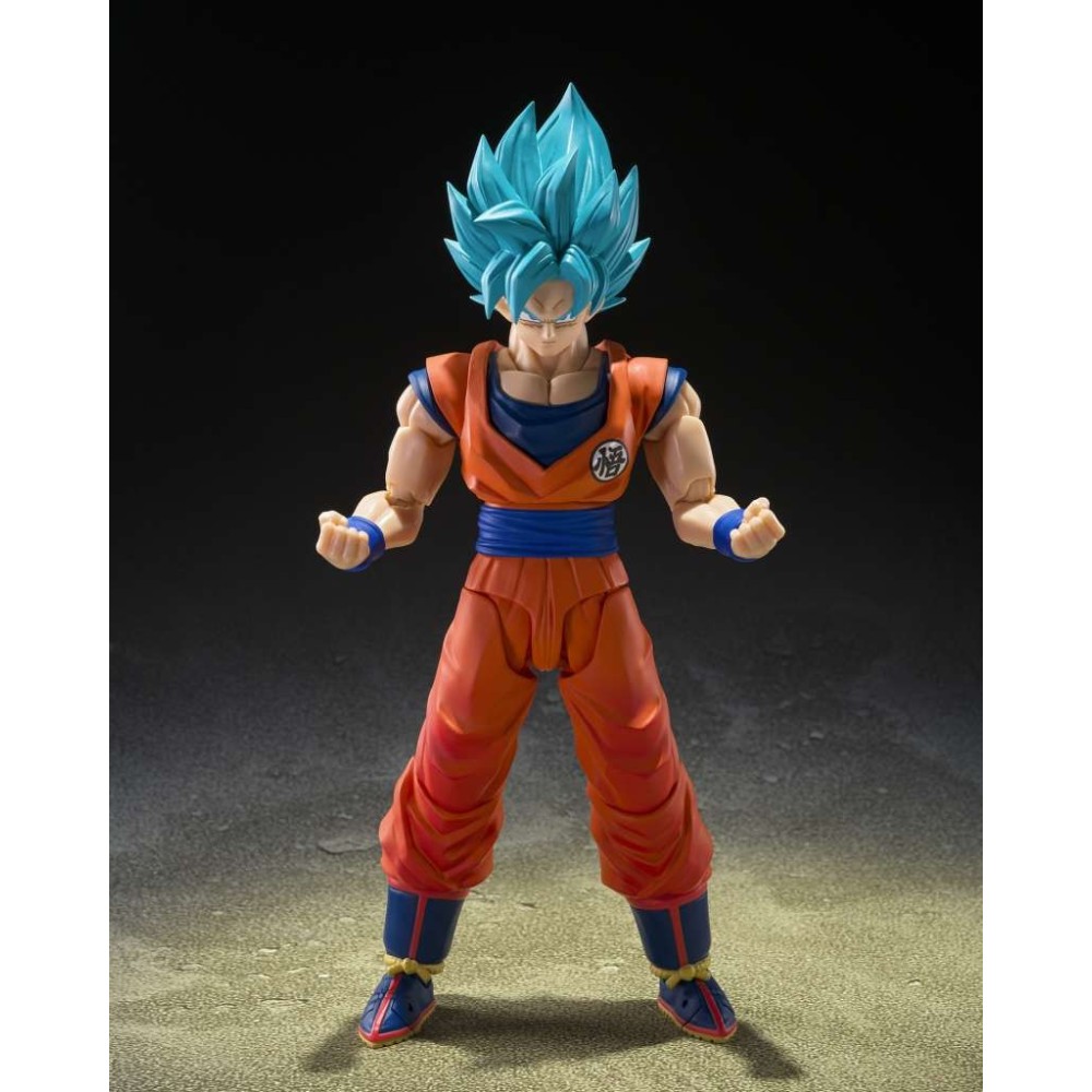 DRAGON BALL SUPER SAIYAN GOD SON GOKU GOD BLUE POWER S.H. FIGUARTS ACTION FIGURE BANDAI