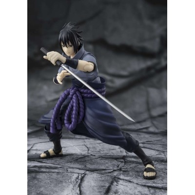 NARUTO SHIPPUDEN SASUKE UCHIHA SOLITARY SHINOBI S.H. FIGUARTS ACTION FIGURE BANDAI