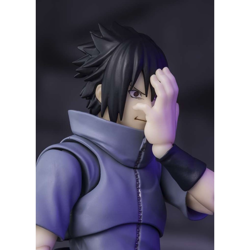 BANDAI NARUTO SHIPPUDEN SASUKE UCHIHA SOLITARY SHINOBI S.H. FIGUARTS SERIES ACTION FIGURE