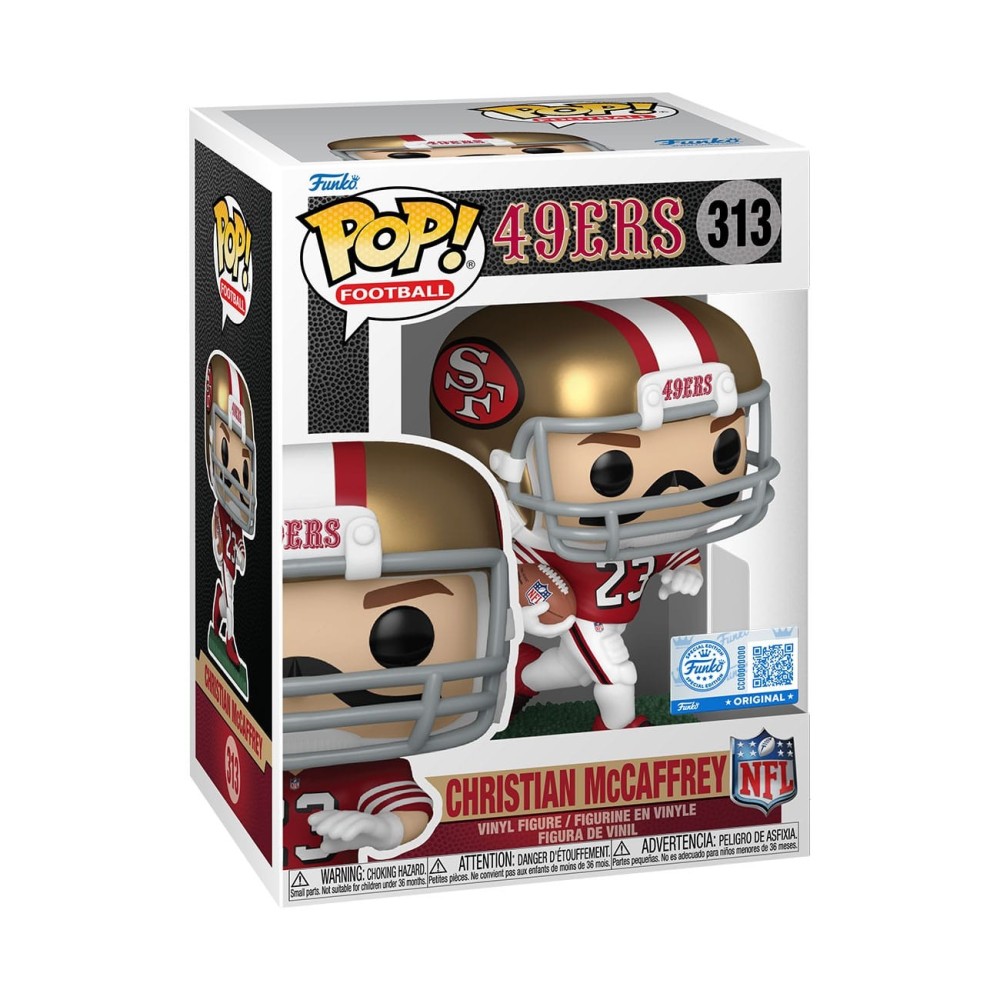 FUNKO POP! FOOTBALL NFL SAN FRANCISCO 49ERS CHRISTIAN MCCAFFREY BOBBLE HEAD FIGURE FUNKO