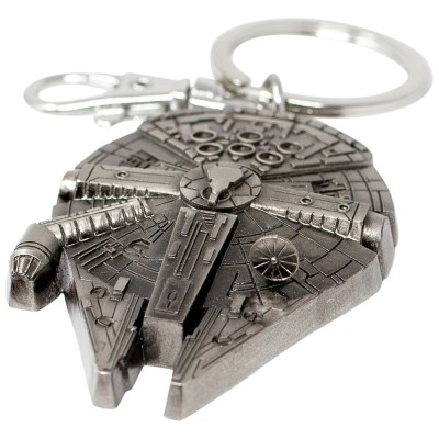 STAR WARS MILLENNIUM FALCON KEYCHAIN PORTACHIAVI IN METALLO MONOGRAM