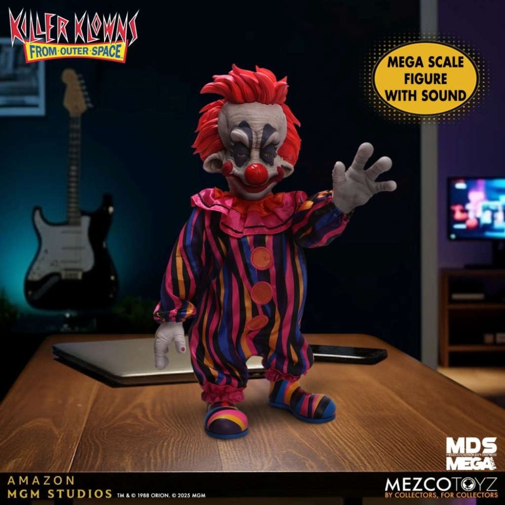 MDS MEGA SCALE KILLER KLOWNS ROM OUTER SPACE RUDY ACTION FIGURE MEZCO TOYS