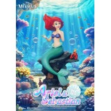 BEAST KINGDOM DISNEY THE LITTLE MERMAID ARIEL & SEBASTIAN MASTER CRAFT RESIN STATUE FIGURE