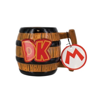 PALADONE PRODUCTS DONKEY KONG DK BARREL 3D MUG