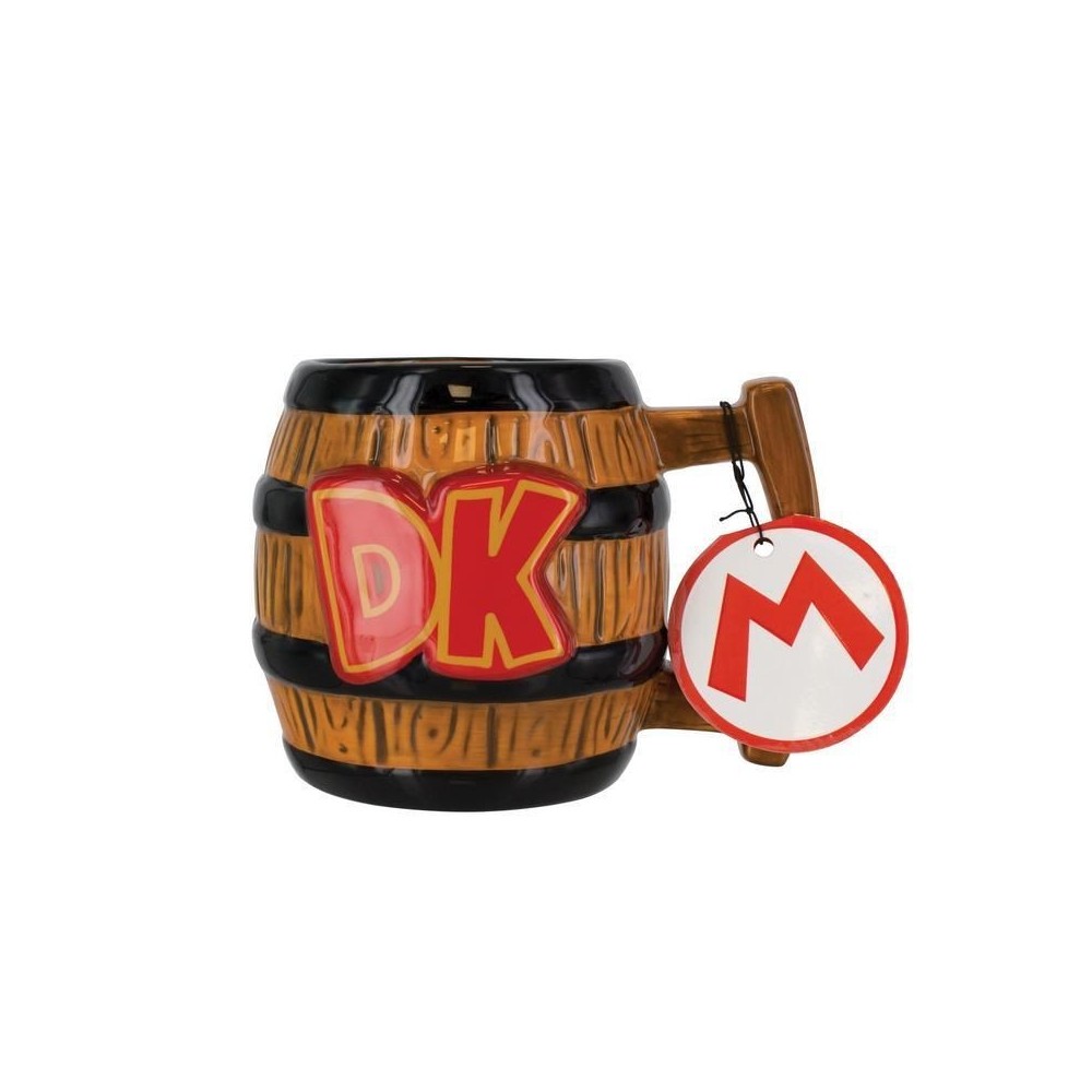 DONKEY KONG DK BARREL 3D MUG TAZZA PALADONE PRODUCTS