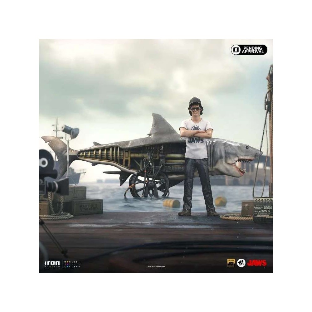 IRON STUDIOS JAWS STEVEN SPIELBERG 50TH ANNIVERSARY VERSION ART SCALE 1/10 STATUE FIGURE