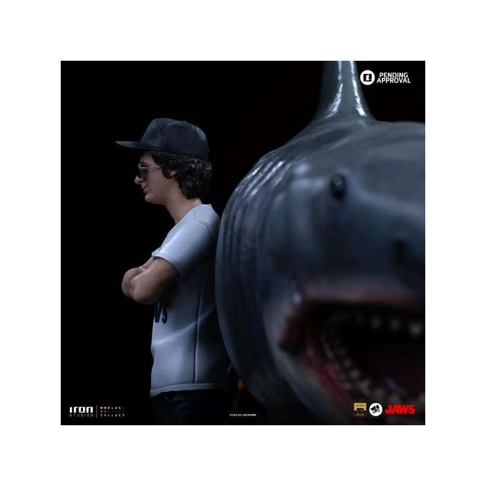 JAWS LO SQUALO STEVEN SPIELBERG 50TH ANNIVERSARY ART SCALE 1/10 STATUA FIGURE IRON STUDIOS