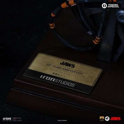 JAWS LO SQUALO STEVEN SPIELBERG 50TH ANNIVERSARY ART SCALE 1/10 STATUA FIGURE IRON STUDIOS