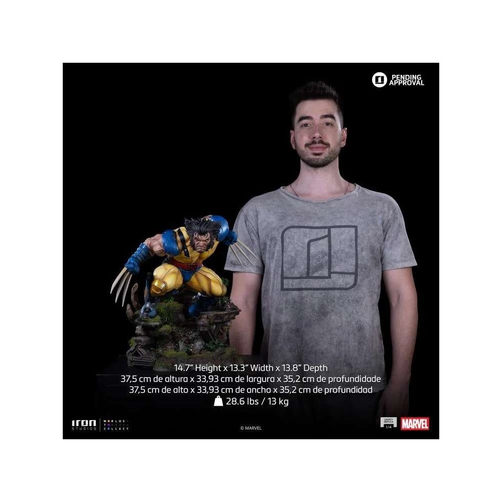 MARVEL LEGACY REPLICA X-MEN WOLVERINE 1/4 STATUA FIGURE IRON STUDIOS