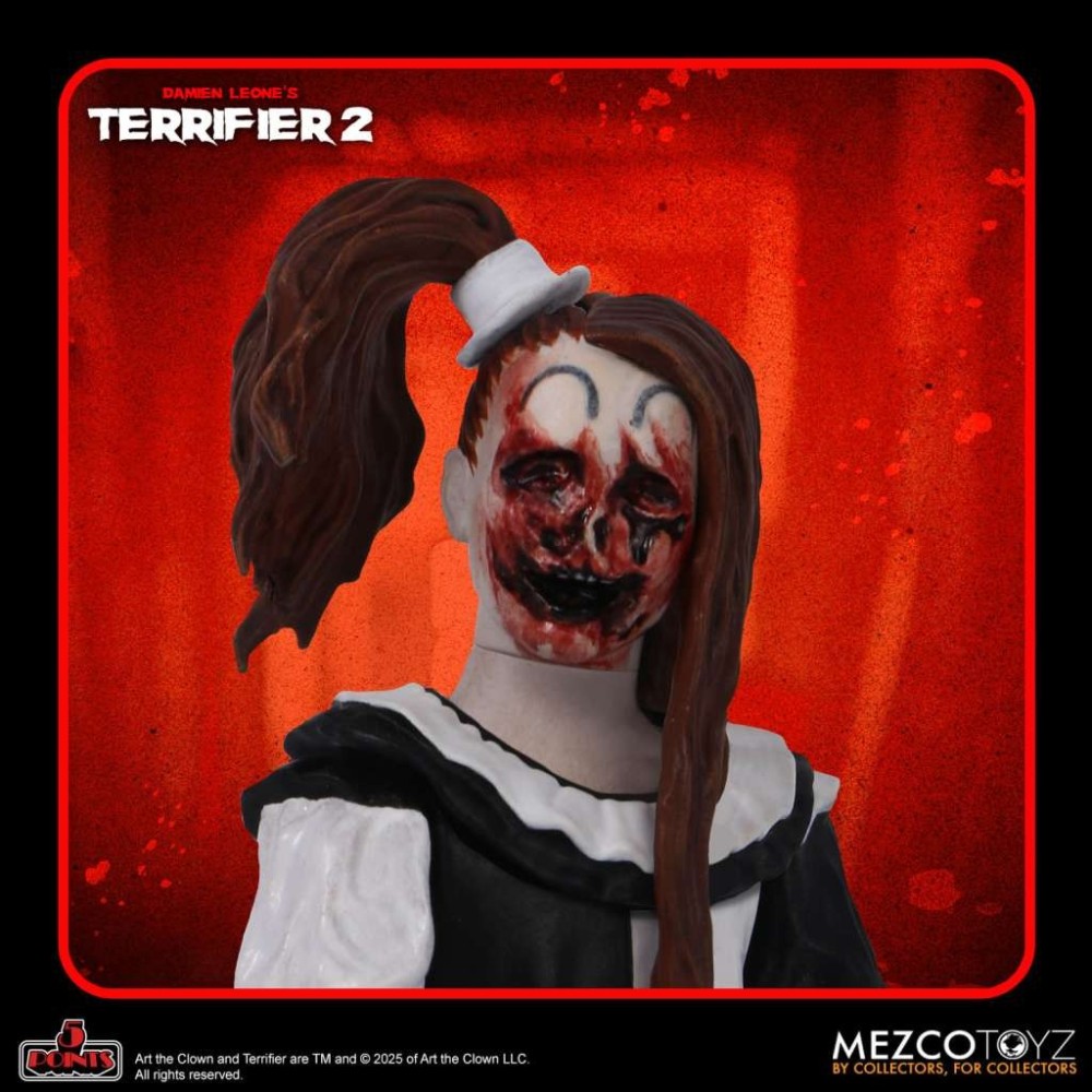 TERRIFIER 2 5 POINTS SET 2X ACTION FIGURE MEZCO TOYS