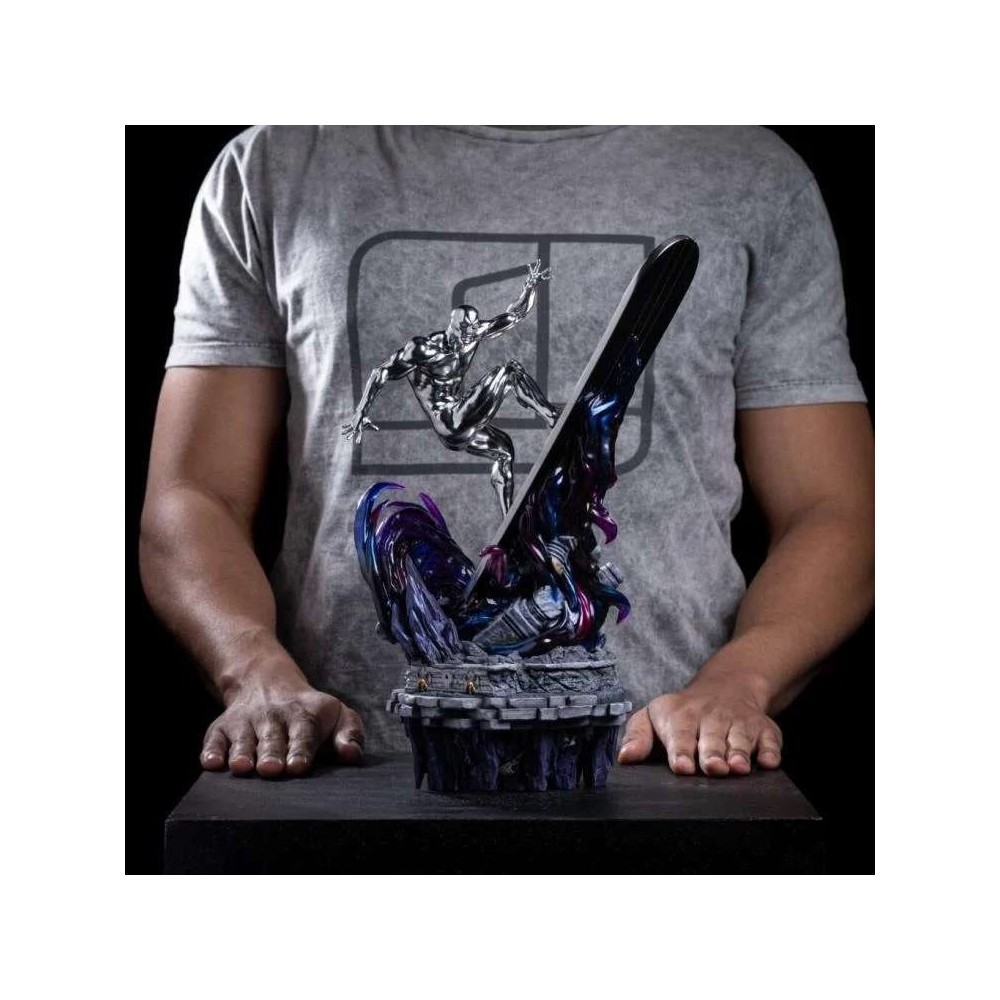 INFINITY GAUNTLET ART SCALE DELUXE SILVER SURFER 1/10 STATUA FIGURE IRON STUDIOS