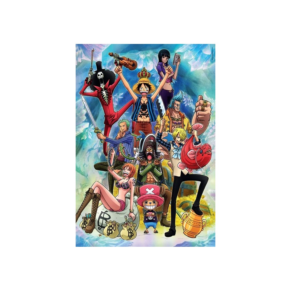 ONE PIECE PUZZLE CIURMA CAPPELLO DI PAGLIA 1000 PEZZI CLEMENTONI