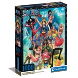 ONE PIECE PUZZLE CIURMA CAPPELLO DI PAGLIA 1000 PEZZI CLEMENTONI