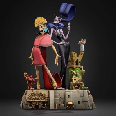 IRON STUDIOS THE EMPEROR'S NEW GROOVE KUZKO AND YZMA ART SCALE DLX 1/10 STATUE FIGURE