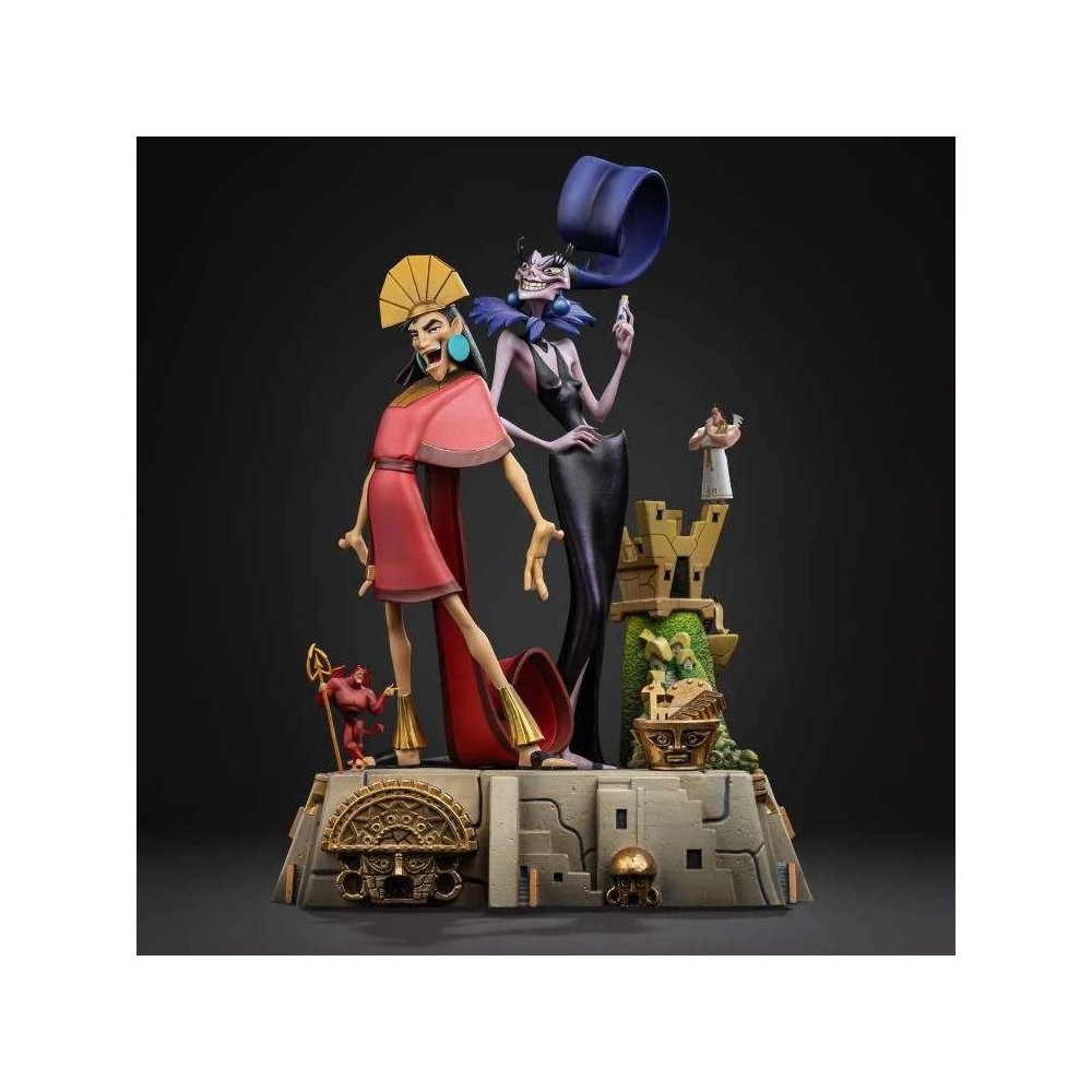 LE FOLLIE DELL'IMPERATORE KUZKO AND YZMA ART SCALE DELUXE 1/10 STATUA FIGURE IRON STUDIOS