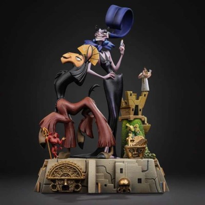 IRON STUDIOS THE EMPEROR'S NEW GROOVE KUZKO AND YZMA ART SCALE DLX 1/10 STATUE FIGURE