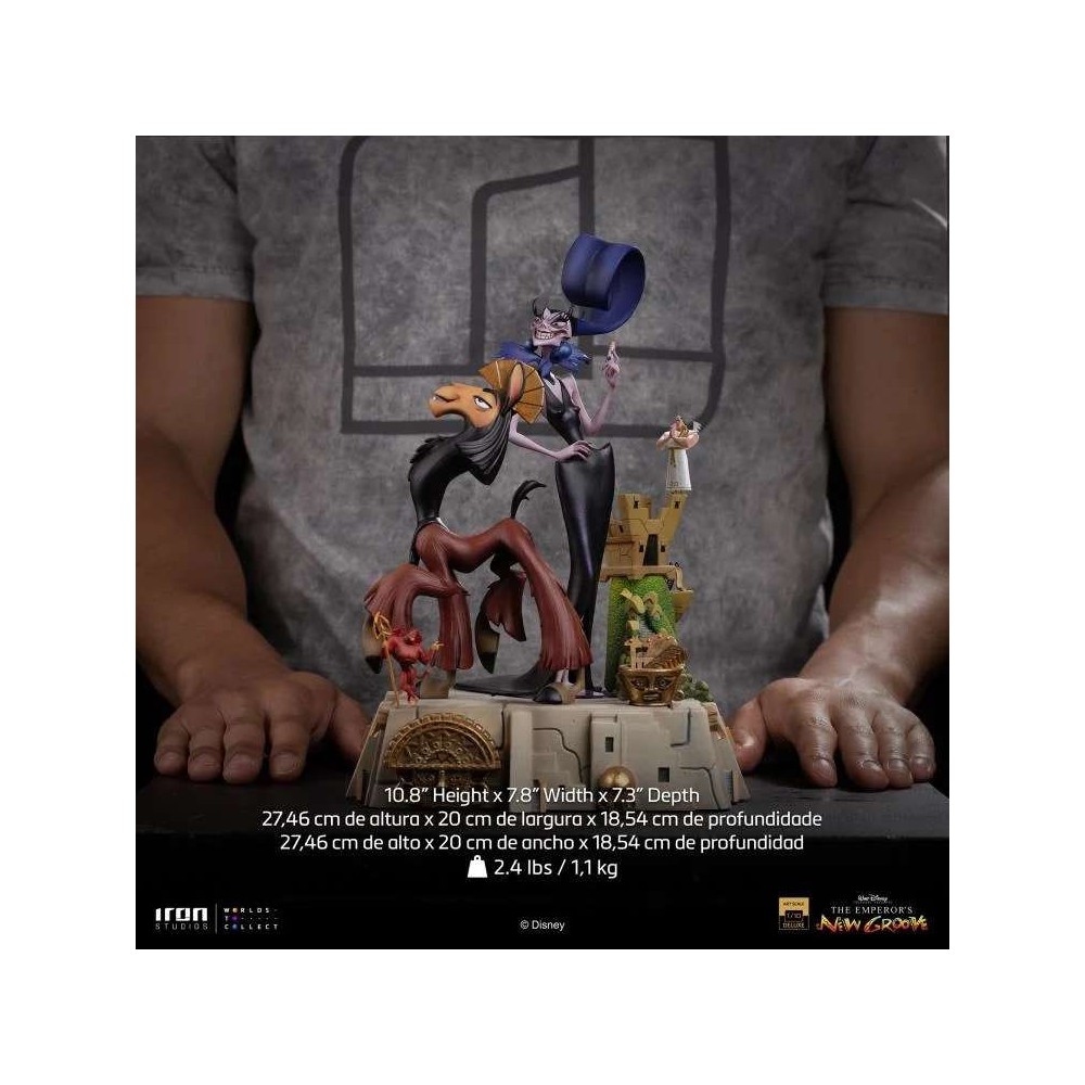 IRON STUDIOS THE EMPEROR'S NEW GROOVE KUZKO AND YZMA ART SCALE DLX 1/10 STATUE FIGURE