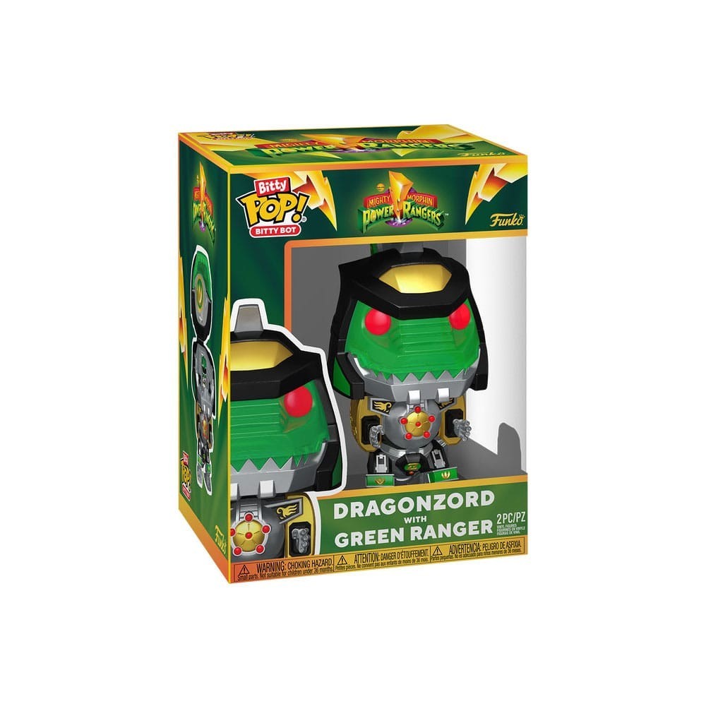 FUNKO BITTY POP! POWER RANGERS DRAGONZORD CON GREEN RANGER MINI FIGURE FUNKO