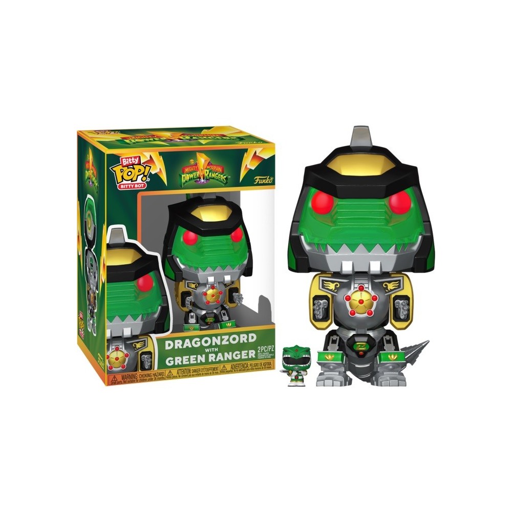 FUNKO FUNKO BITTY POP! POWER RANGERS DRAGONZORD WITH GREEN RANGER FIGURE