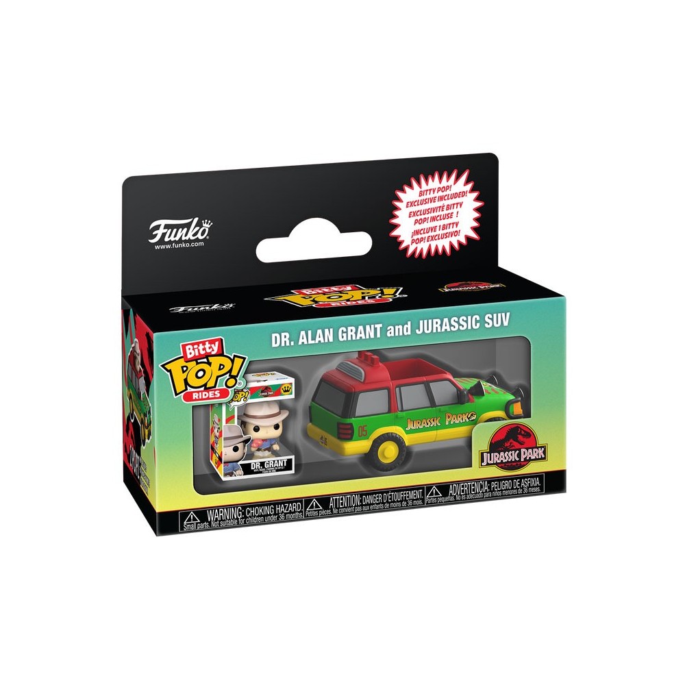FUNKO FUNKO BITTY POP! JURASSIC PARK DR. ALAN GRANT WITH SUV FIGURE