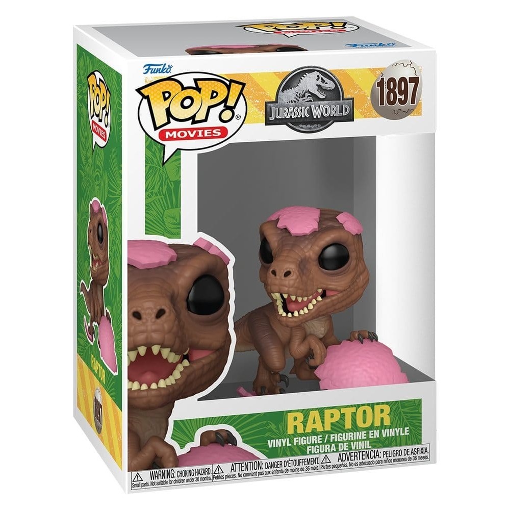 JURASSIC WORLD FUNKO POP! RAPTOR (PINK EGG) BOBBLE HEAD FUNKO