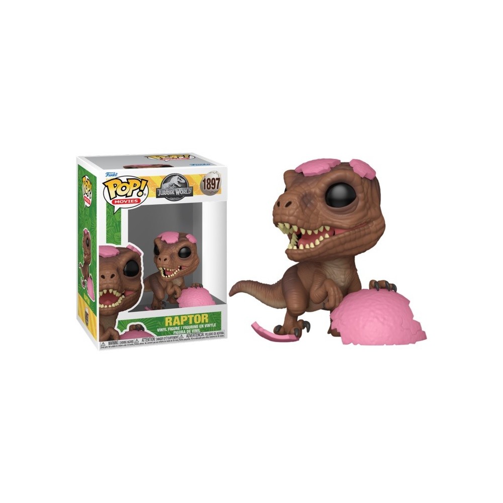 JURASSIC WORLD FUNKO POP! RAPTOR (PINK EGG) BOBBLE HEAD FUNKO
