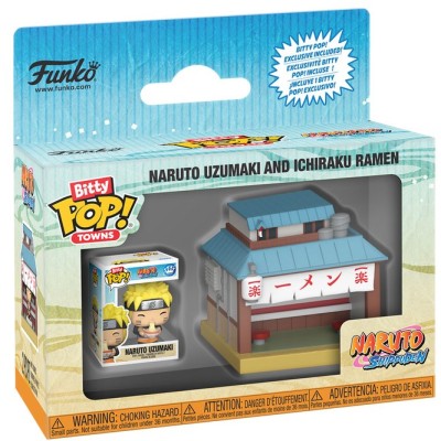 FUNKO BITTY POP! NARUTO SHIPPUDEN ICHIRAKU RAMEN CON NARUTO MINI FIGURE FUNKO