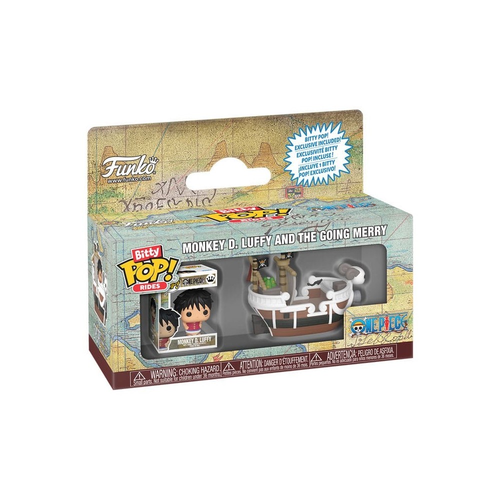 FUNKO FUNKO BITTY POP! ONE PIECE LUFFY WITH GOING MERRY FIGURE